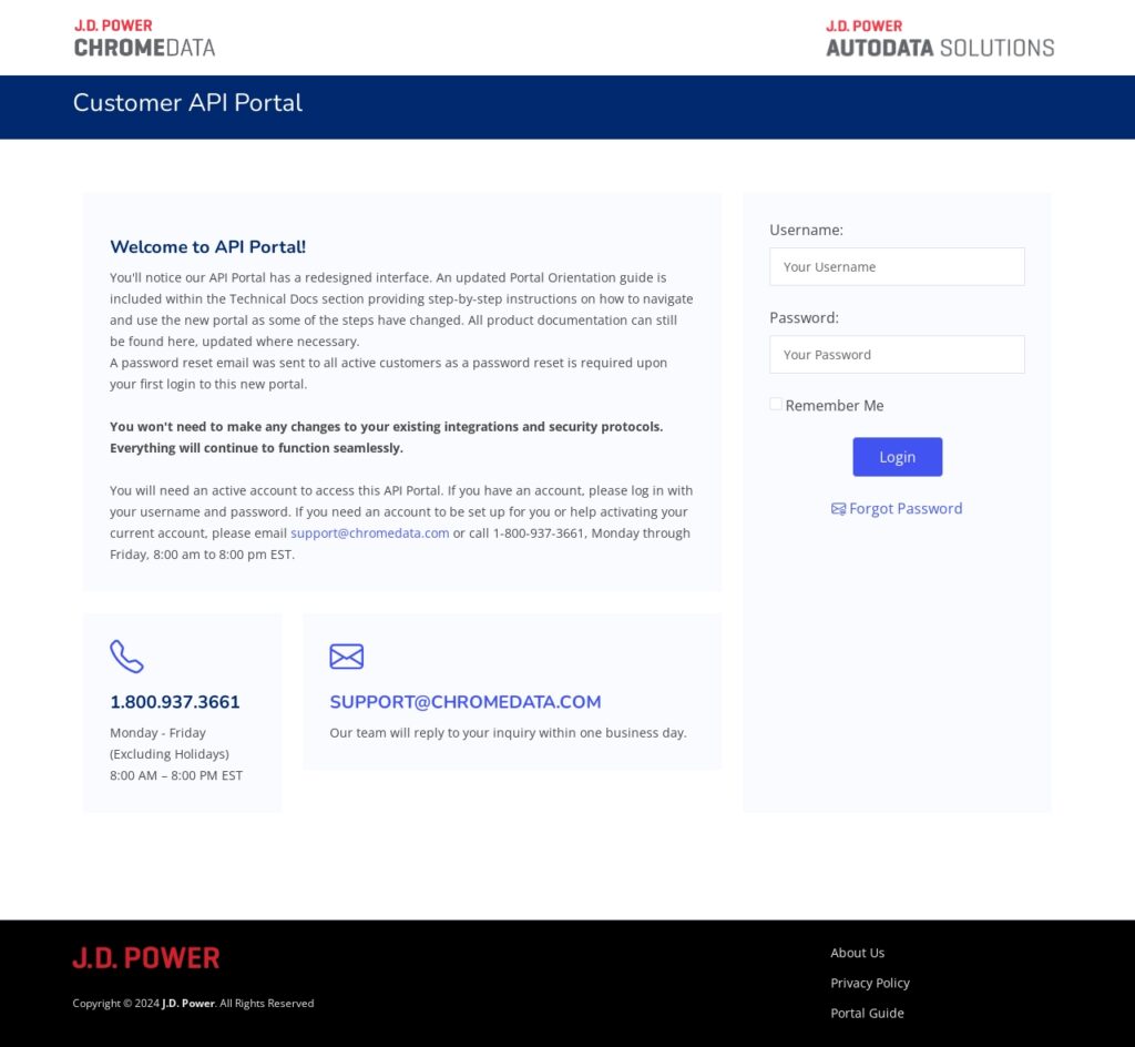 Customer API Portal